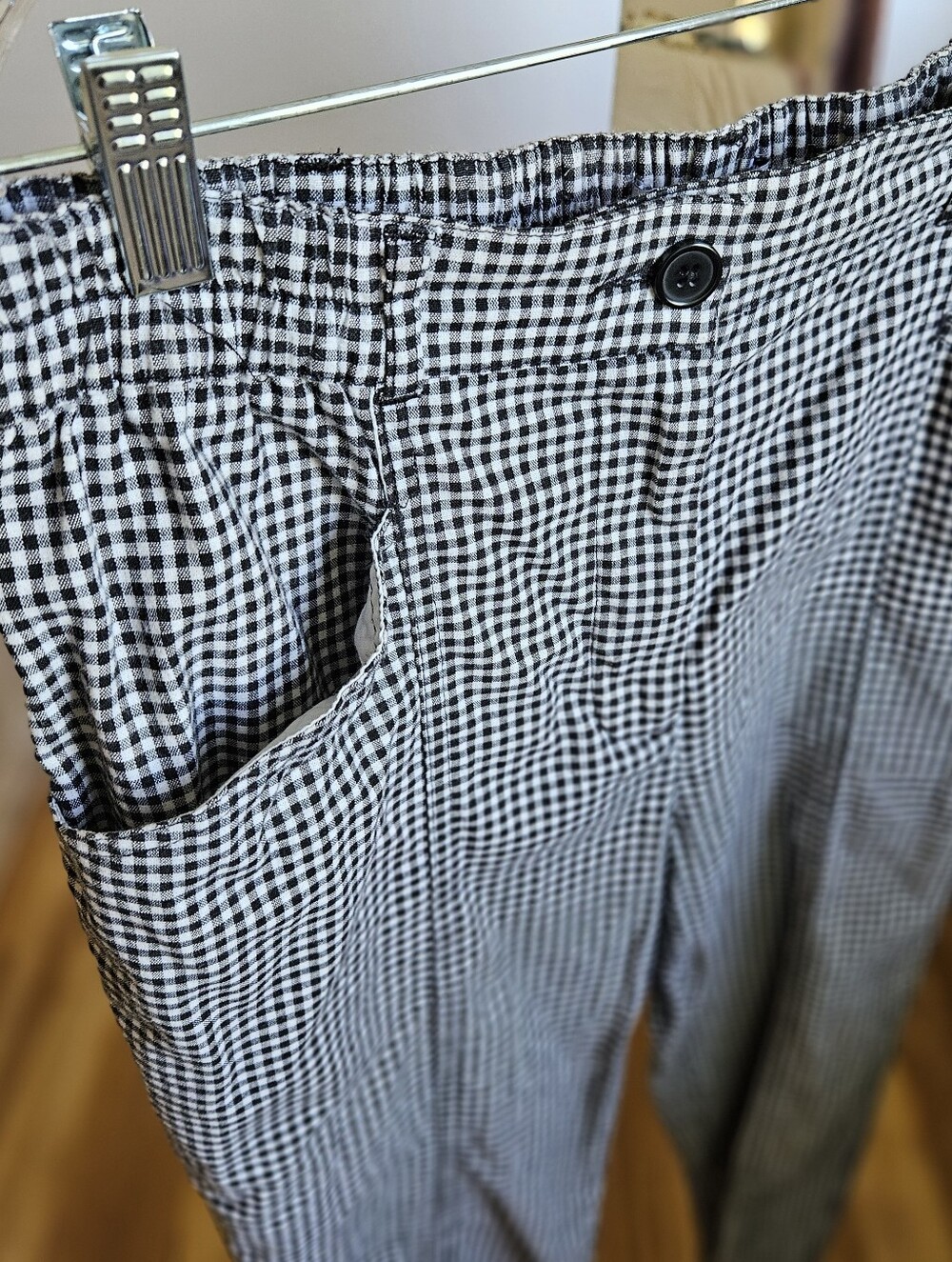 Urban Outfitters Black & White Gingham Highwaisted Pants